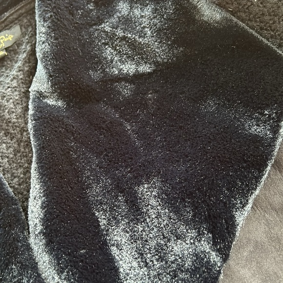 Melissa Paige black open front drape style cardigan.  Sweater back. Size XLP - Picture 3 of 10